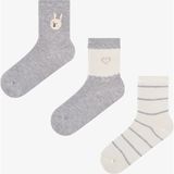 Penti Smoke Sweet Touch Pamuklu 3 Çift Soket Çorap - 36 - 40 - Gri