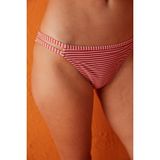Penti Tarçın Beyaz Çizgili Yanları Boşluk Detaylı Side Bikini Altı - 42