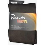 Penti Termal Ince Görünümlü Içi Polarlı Külotlu Çorap - XL - Siyah