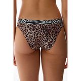 Penti Wild Katmanlı Side Leopar Desenli Orta Bel Bikini Altı - 38 - Renkli