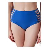 Penti Yüksek Bel Bikini Alt, 36, 5003155124, Mavi, Kadın