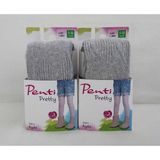 Penti Yüksek Pamuk Oranı Knitwear 2'li Külotlu Çocuk Çorabı - Kız Çocuk Külotlu Çorap - 4 - 5 Yaş - Gri