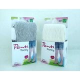 Penti Yüksek Pamuk Oranı Knitwear 2'li Külotlu Çocuk Çorabı - Kız Çocuk Külotlu Çorap - Gri - Vanilya - 4 - 5 Yaş