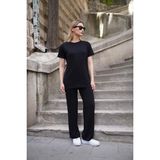 Penye Bizden Tunik & Pantolon Takım-Siyah - XL