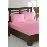 Penye Çift Kişilik 180X200 Cm Lastikli Çarşaf Pembe