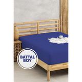 Penye Lastikli Çarşaf Pamuklu Jersey Battal Kişilik 180X200cm Lacivert