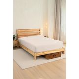 Penye Lastikli Çarşaf Pamuklu Jersey Çift Kişilik 160X200cm Krem