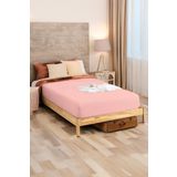 Penye Lastikli Çarşaf Pamuklu Jersey Çift Kişilik 160X200cm Pembe