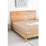 Penye Lastikli Çarşaf Pamuklu Jersey Tek Kişilik 100X200cm Bej
