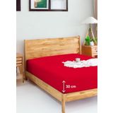Penye Lastikli Çarşaf Pamuklu Jersey Tek Kişilik 100X200cm Bordo