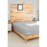 Penye Lastikli Çarşaf Pamuklu Jersey Tek Kişilik 100X200cm Gri