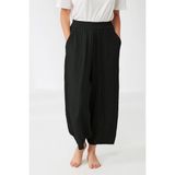 Penye Mood Lux Mood Keten Pantolon - S - Siyah