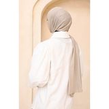 Penye Şal (Tesettür Giyim, %100 Pamuk, Hafif, Rahat, Şık, Yüksek Kalite, Uygun Fiyat, Hijab, Shawl, Scarf, Lux, Original) - Bej