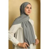 Penye Şal (Tesettür Giyim, %100 Pamuk, Hafif, Rahat, Şık, Yüksek Kalite, Uygun Fiyat, Hijab, Shawl, Scarf, Lux, Original) - Gri