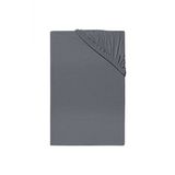 Penye Tek Kişilik Lastikli Çarşaf Koyu Gri 120 X 200