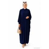 penyebizden Kadın Sandy Tesettür Gömlek Elbise Abaya-Lacivert