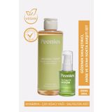 peonies Gözenek Sıkılaştırıcı, ve Siyah Nokta Karşıtı Set | AHA-BHA Tonik ve Çay Ağacı Yağı Serum