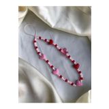 PEONY peonyofficiall Kırmızı Pembe Kristal Ve Unicorn At Telefon Charmı Telefon Ipi Çanta Süsü