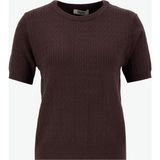 People By Fabrika Bisiklet Yaka Basic Saç Örgü Desenli Kahve Kazak Kadın PBF5WL-KZK9545 - Kahverengi - Standart