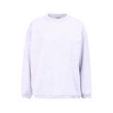 People By Fabrika Bisiklet Yaka Baskılı Gri Melanj Sweatshırt, XS, 5003183081, Gri Melanj, kadın