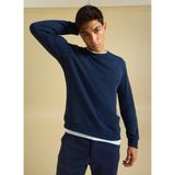 People By Fabrika Bisiklet Yaka Düz Lacivert Erkek Sweatshırt PBF5WM-SWT 5055