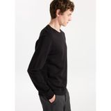 People By Fabrika Bisiklet Yaka Düz Sweatshirt, S, 5003293288, Siyah, erkek