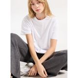People By Fabrika Bisiklet Yaka Düz T-Shirt, XL, 5003293297, Beyaz, Kadın