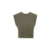 People By Fabrika Bisiklet Yaka T-Shirt, 36, 5003154646, Haki, Kadın