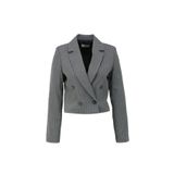 People By Fabrika Crop Ceket 2XL, XXL, SPBF4SL-CKT5505, Gri, Kadın