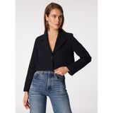 People By Fabrika Crop Lacivert Kadın Ceket SPBF4SL-CKT5502 - 42