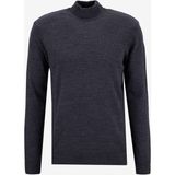 People By Fabrika Dik Yaka Basic Düz Antrasit Erkek Kazak PBF5WM-KZK9556 - 2XL