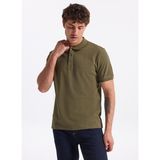 People By Fabrika Düz Haki Erkek Polo T-Shirt PBF5WM-TST 5022