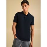 People By Fabrika Düz Siyah Erkek Polo T-Shirt PBF5WM-TST 5022