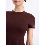 People By Fabrika Mini Elbise, M, 5003295693, Kahve, Kadın