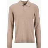 People By Fabrika Polo Yaka Basic Düz Bej Erkek Kazak PBF5WM-KZK9555