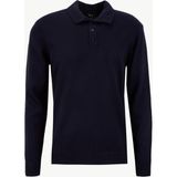 People By Fabrika Polo Yaka Basic Düz Lacivert Erkek Kazak PBF5WM-KZK9555