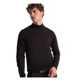 People By Fabrika Polo Yaka Relaxed Düz Kazak, S, 5003293277, Siyah, Erkek