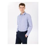 People By Fabrika Regular Fit Gömlek Yaka Jakarlı Lacivert Erkek Gömlek PBF5SM-GML 5209