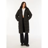 People By Fabrika Siyah Kadın Dik Yaka Kapitone Puffer Mont KAPİTONE