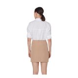 People By Fabrika Yüksek Bel Koyu Bej Mini Etek, 34, 5003003618, Koyu Bej, Kadın