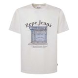Pepe Jeans Aggo erkek tişörtü, beyaz (off-beyaz), XL