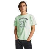 Pepe Jeans Bisiklet Yaka Baskılı Açık Yeşil T-Shirt, M, 5003172074, Açık Yeşil, Erkek