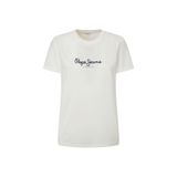 Pepe Jeans Bisiklet Yaka Baskılı Kadın T-Shirt Pl505951, Beyaz, S