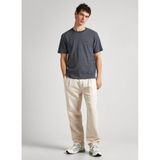 Pepe Jeans Bisiklet Yaka Çizgili T-Shirt, S, 5003172054, Antrasit, Erkek
