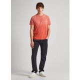 Pepe Jeans Bisiklet Yaka Degrade Kiremit Erkek T-Shirt PM509212 165 CREW