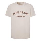 Pepe Jeans Bisiklet Yaka Ekru Erkek T-Shirt PM509628-804 ALDRIDGE