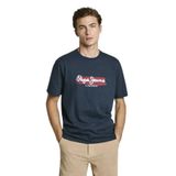 Pepe Jeans Bisiklet Yaka Erkek T-Shirt Pm509713-594 Arsham, Lacivert, L