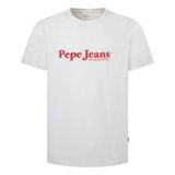 Pepe Jeans Bisiklet Yaka Kırık Beyaz T-Shirt, S, 5003241289, Kırık Beyaz, Erkek