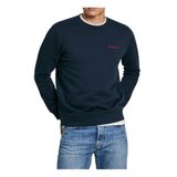 Pepe Jeans Bisiklet Yaka Lacivert Erkek Sweatshırt PM582723-594 AXEL CREW