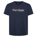 Pepe Jeans Bisiklet Yaka T-Shirt, XL, 5003241307, Lacivert, Erkek